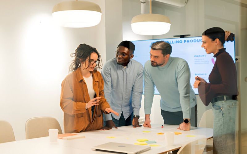 Growth Strategist team analyzing data and planning product strategies