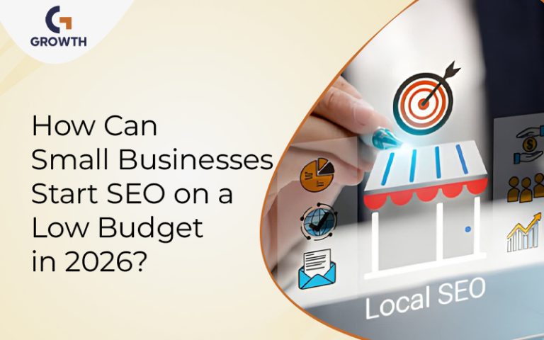 Small business owner building a low budget SEO strategy for growth in 2026